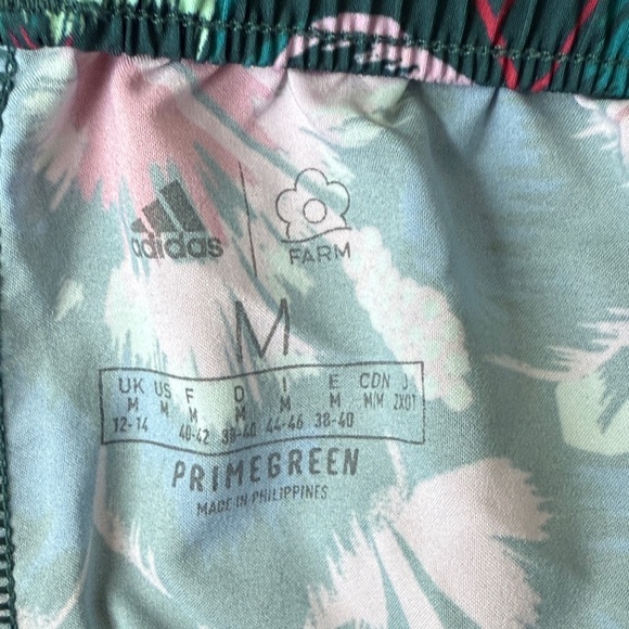 Adidas Farm Rio Athletic Shorts - Teal and Pink - Picture 3 of 3